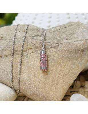 price love tiki pendant mana meaning pink agate