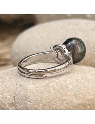adjustable open ring tahitian cultured pearls price - perla tahiti - what is the best woman gift for valentine's day?