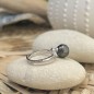 Doha - Bague Argent Rhodié et Perle de Tahiti - 9.55
