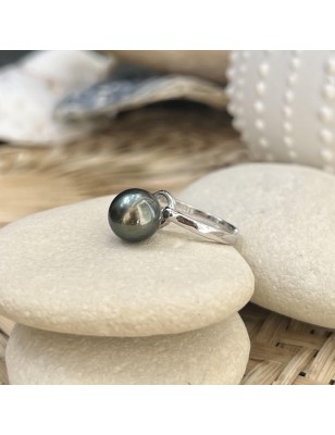 adjustable open ring tahitian cultured pearls price - perla tahiti - what is the best woman gift for valentine's day?