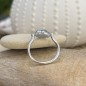Āivi - Ring Keshi Grau Blau - Rhodiniertes Silber - Größe 55