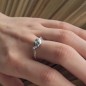 Āivi - Natural Keshi Ring - Rhodium Silver
