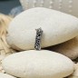 Tiki-Liebesanhänger – Rhodiniertes Silber – Schwarzer Achat