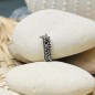 Tiki-Liebesanhänger – Rhodiniertes Silber – Schwarzer Achat