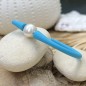 Pulsera de perlas de agua dulce para hombre - Caucho azul