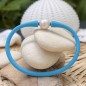 Bracelet Homme Perle d'Eau Douce -  Rubber Bleu