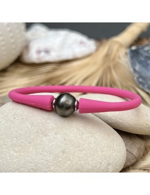 bracelet femme perles noires de Tahiti