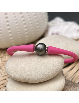 bracelet femme perles noires de Tahiti