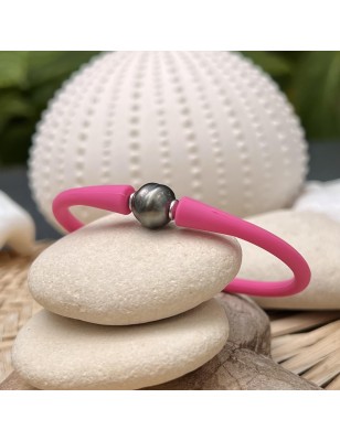 bracelet femme perles noires de Tahiti