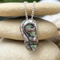 Abalone Savannah Pendant - Rhodium Silver
