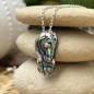 Abalone Savannah Pendant - Rhodium Silver
