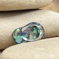 Flip-Flops Pendant - Abalone - Rhodium Sterling Silver