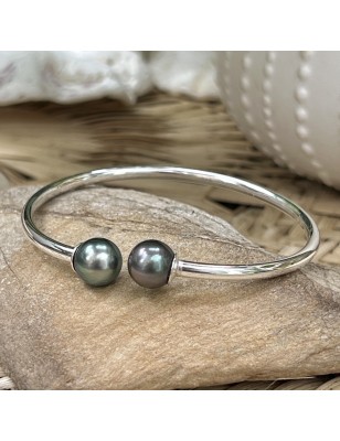 buy silver woman bracelet with tahitian pearls price - tahitian jewerly - tahitian jewerly stores