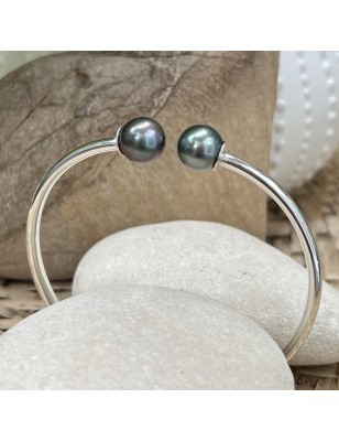 buy silver woman bracelet with tahitian pearls price - tahitian jewerly - tahitian jewerly stores