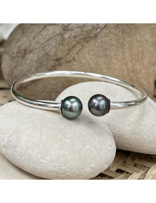 buy silver woman bracelet with tahitian pearls price - tahitian jewerly - tahitian jewerly stores