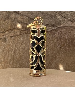 meaning tiki gold pendant price black agate - tahitian jewerly for men - tahiti jewerly
