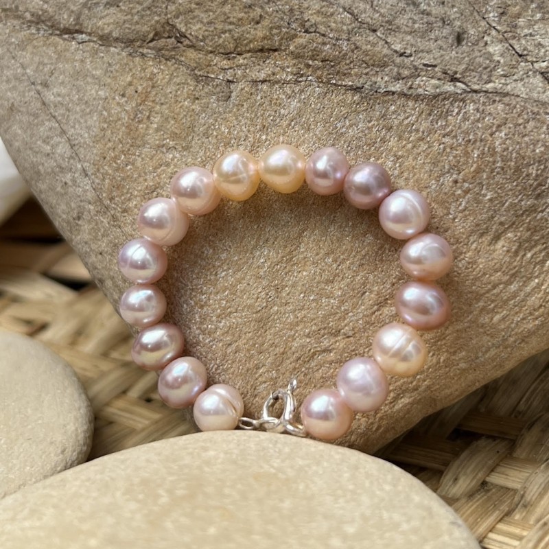 Fresh water stones kids bracelet