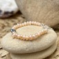 Pulsera de bebé con perlas de agua dulce y keshi de Tahití