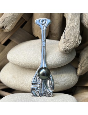 pagaie en pendentif homme maori perle de Tahiti prix