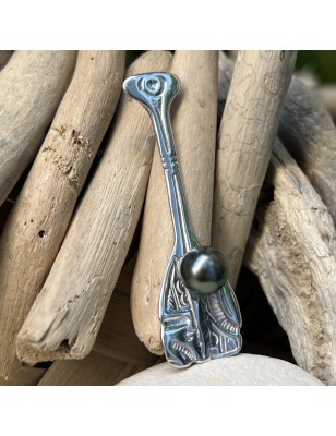 tahitian cultured pearl maori pendant price - paddle pendant for men