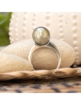 big tahitian pearl silver ring price - genuine pearl from tahiti on silver ring