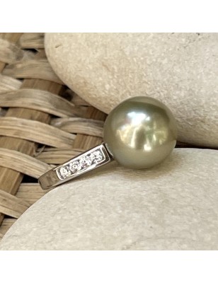 prix bague argent grosse perle de Tahiti prix