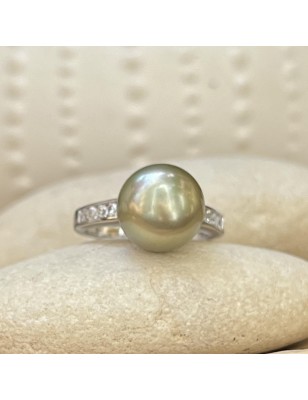prix bague argent grosse perle de Tahiti prix