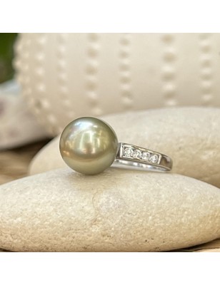 prix bague argent grosse perle de Tahiti prix