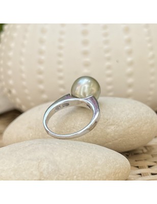 big tahitian pearl silver ring price - genuine pearl from tahiti on silver ring