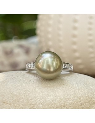 big tahitian pearl silver ring price - genuine pearl from tahiti on silver ring