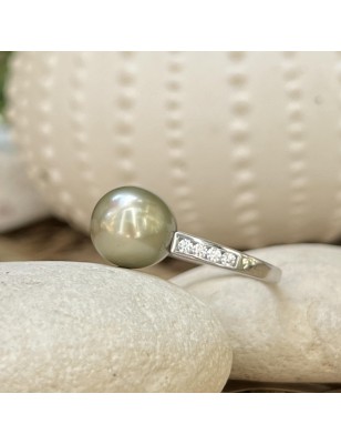big tahitian pearl silver ring price - genuine pearl from tahiti on silver ring