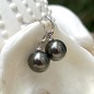 Vaiata - Boucles d'oreilles argent 925/00 perles de Tahiti