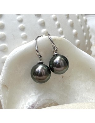 silver earrings tahitian cultured pearls price