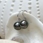 Vaiata - Boucles d'oreilles argent 925/00 perles de Tahiti