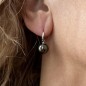 Vaiata - Boucles d'oreilles argent 925/00 perles de Tahiti
