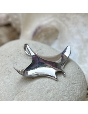 prix pendentif homme raie manta en argent massif rhodié