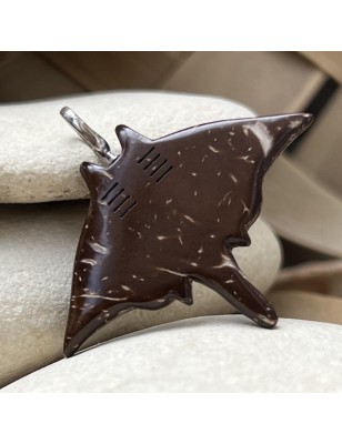 raie manta pendentif homme noix de coco recyclée prix