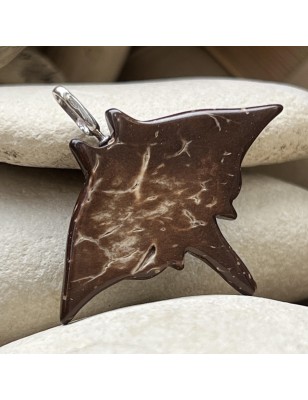 Coco sterling silver manta ray pendant