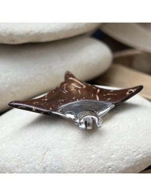 manta ray coconut men's pendant price - tahitian jewerly for men - tahiti jewerly