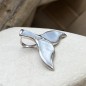 Oua - White Nacre Dolphin Pendant
