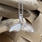 Oua - White Nacre Dolphin Pendant