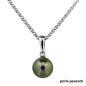 Hini - Tahitian Pearl White 18K gold pendant