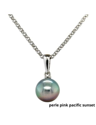 Hini - Tahitian Pearl White 18K gold pendant
