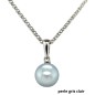 Hini - Tahitian Pearl White 18K gold pendant