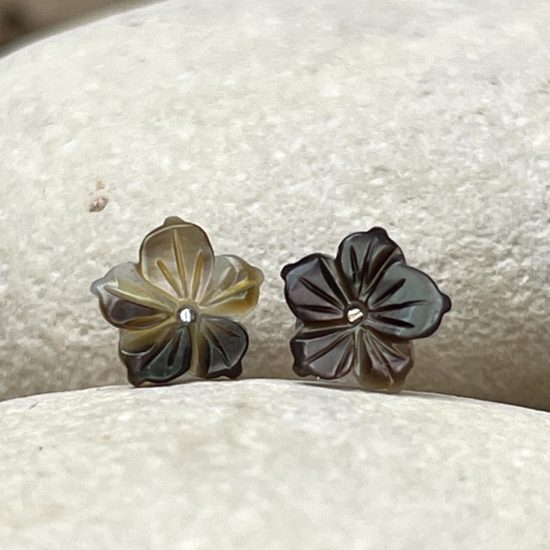 Fiona - Pendientes de nácar de Tahití