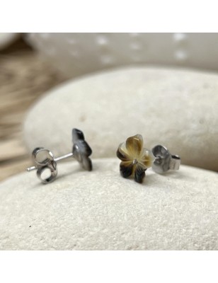 Pendientes con perla de Tahití