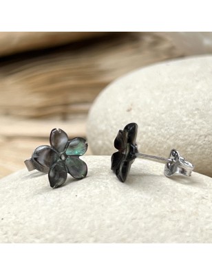 fleur tahiti boucles d'oreilles nacre de perle de tahiti prix
