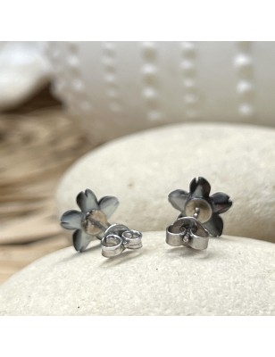 flower ear studs mother of pearl price