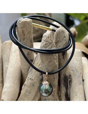 Папара - Ожерелье с крупной жемчужиной Таити - Золото 18 карат