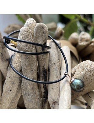 prix perle collier homme grosse perle de Tahiti 11mm - 12 mm